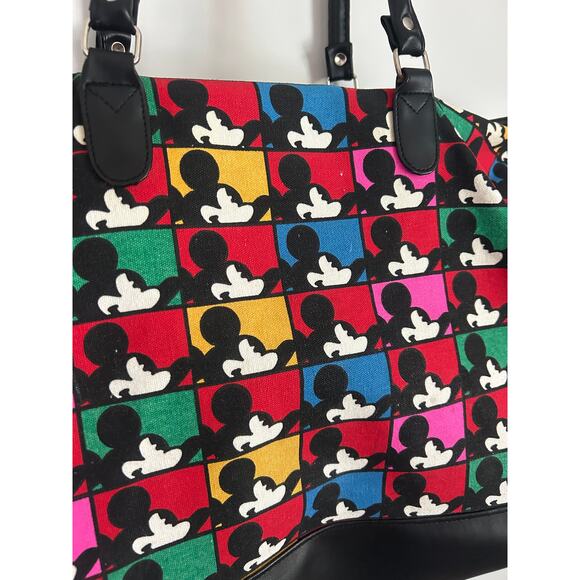 Vintage Mickey & Co Larg Tote Bag Mickey Mouse Heads Disney Honey Fashions - Picture 6 of 13